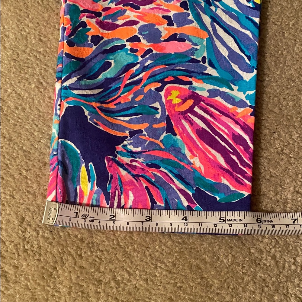 Lilly Pulitzer NWT size 4 true blue seas the day ankle pants - Picture 8 of 8